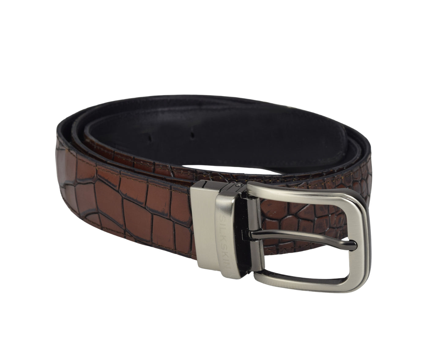 Croco Belt Tan