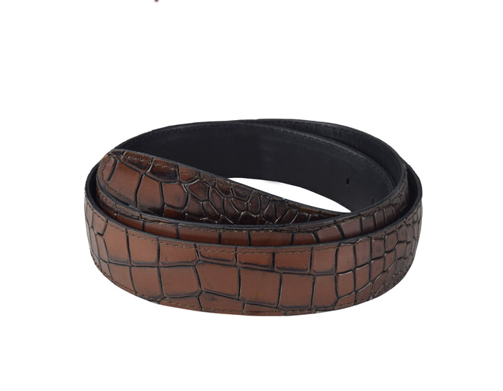 Croco Belt Tan